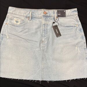 Express Light Blue Denim with Cream Patch